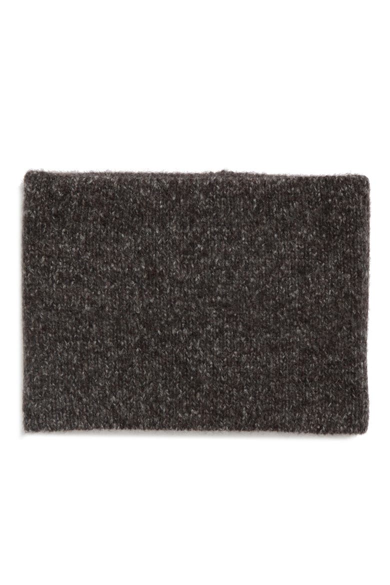Brushed Cashmere & Silk Bouclé Snood, Alternate, color, CHARCOAL HA7198