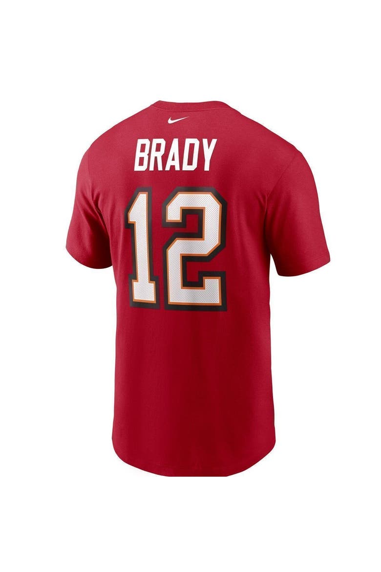 Men's Nike Tom Brady Red Tampa Bay Buccaneers Name & Number T-Shirt, Alternate, color, RED