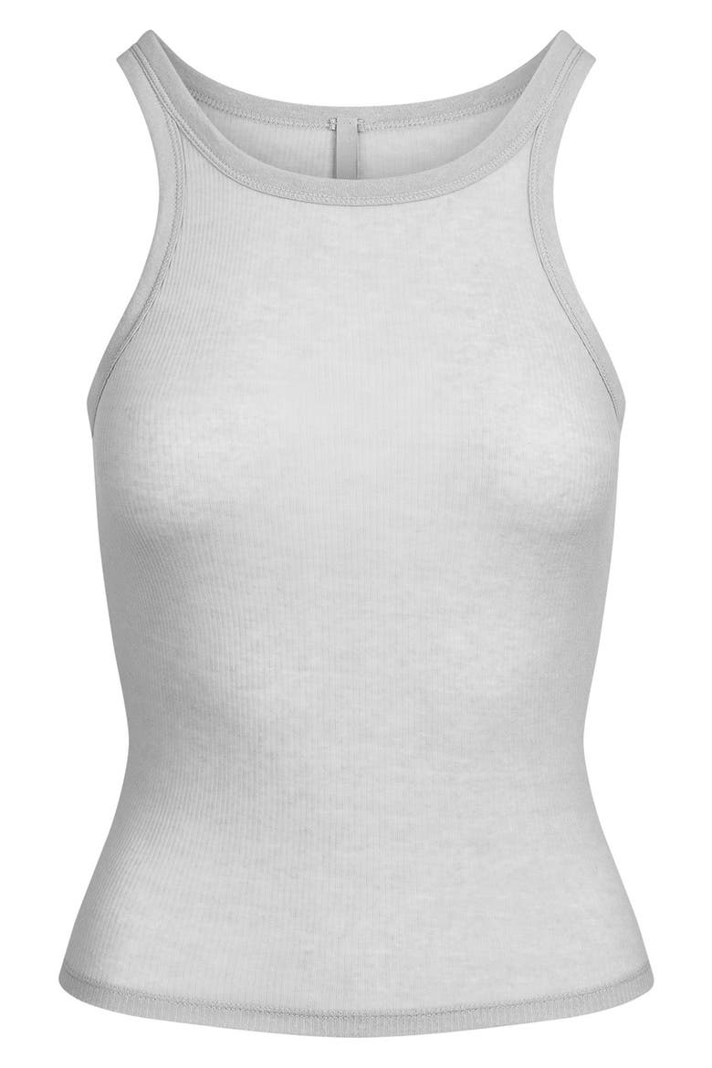 Sheer Rib Tank, Alternate, color, LIGHT HEATHER GREY