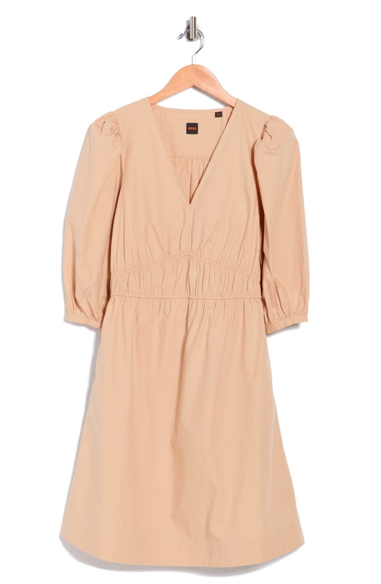 BOSS Dezzan Dress, Alternate, color, Open Beige
