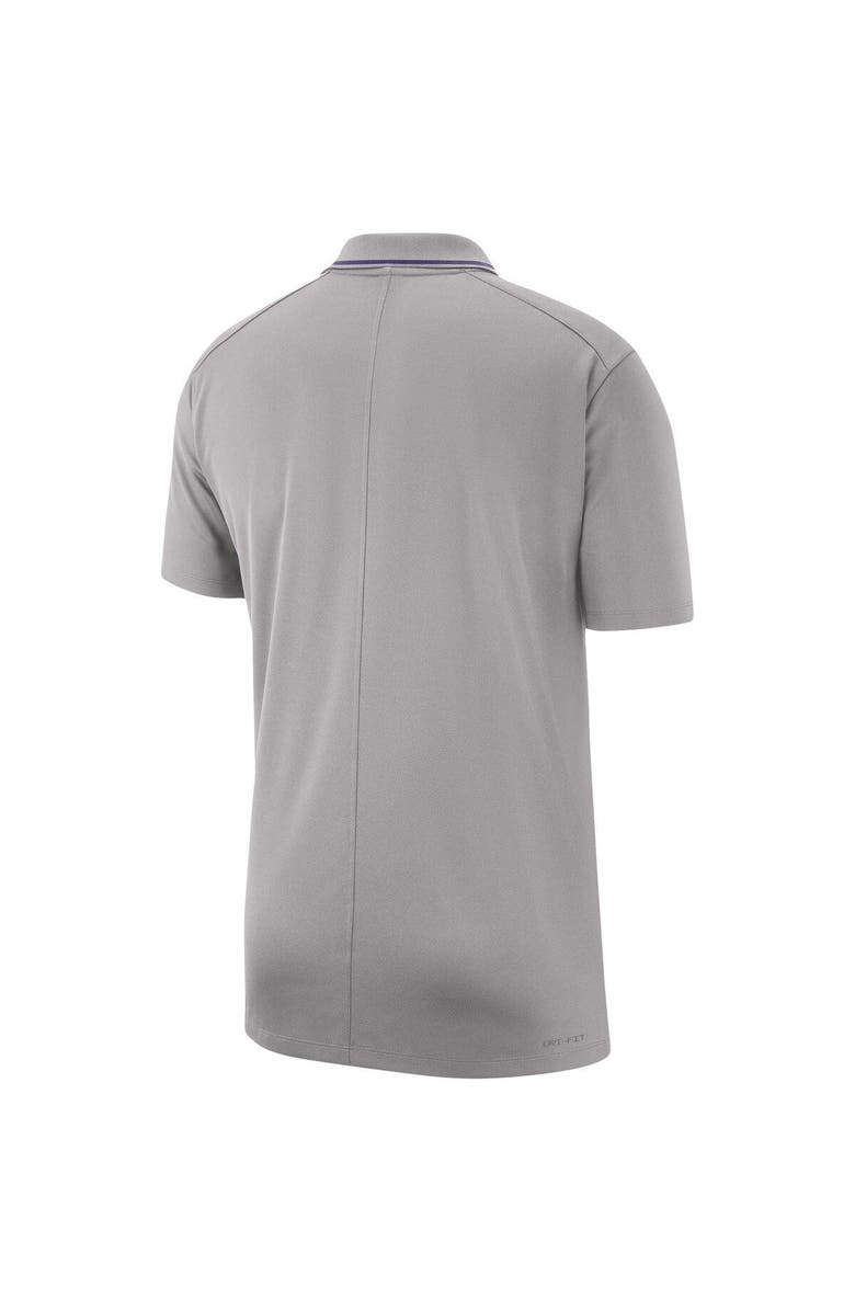 Nike Men's Nike Gray LSU Tigers 2023 Coaches Performance Polo, Alternate, color, 