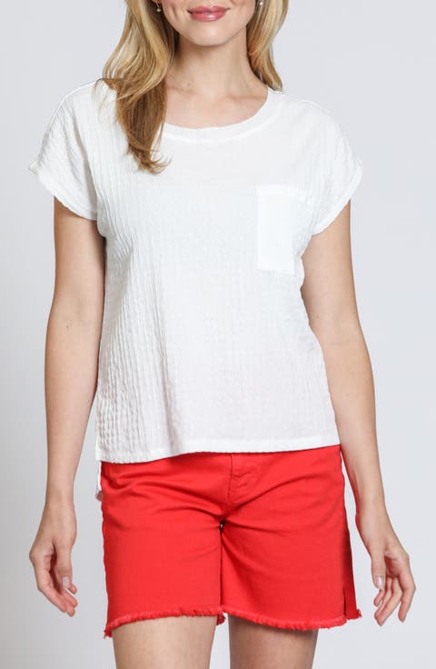 Single Pocket Stretch Cotton Top