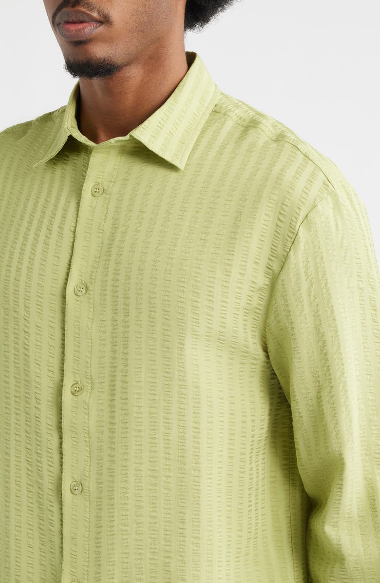 KROST Jordan Stripe Seersucker Button-Up Shirt, Alternate, color, Butterfly