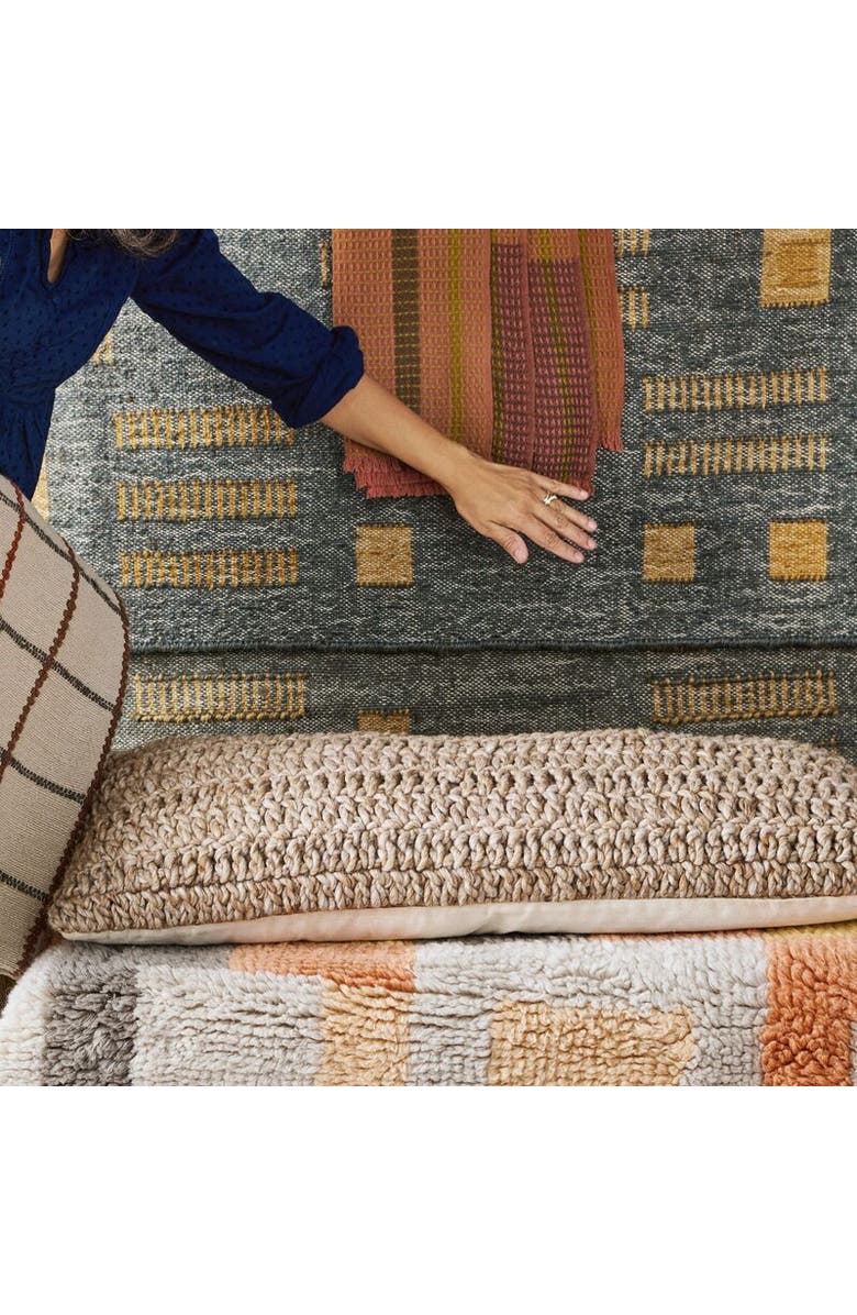 Studio Variously Cider Textured Neutral Brown Pillow - Cover Only, Alternate, color, Brown/Red