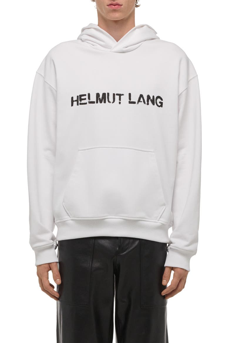 Stencil Logo Graphic Hoodie, Main, color, WHITE