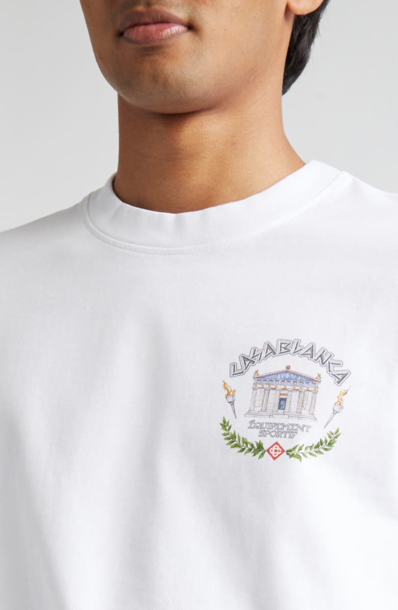 Casablanca Le Temple du Sport Graphic T-Shirt, Alternate, color, 