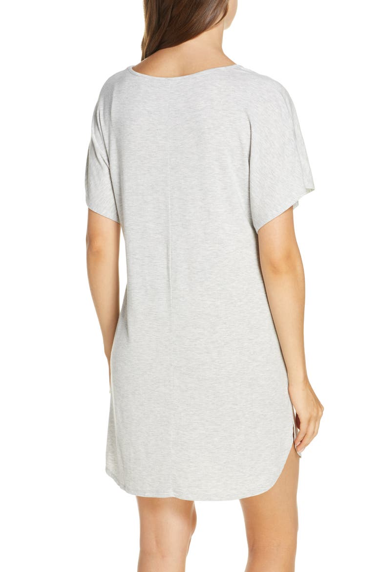 Moonlight Dolman Sleeve Nightshirt, Alternate, color, GREY PEARL HEATHER