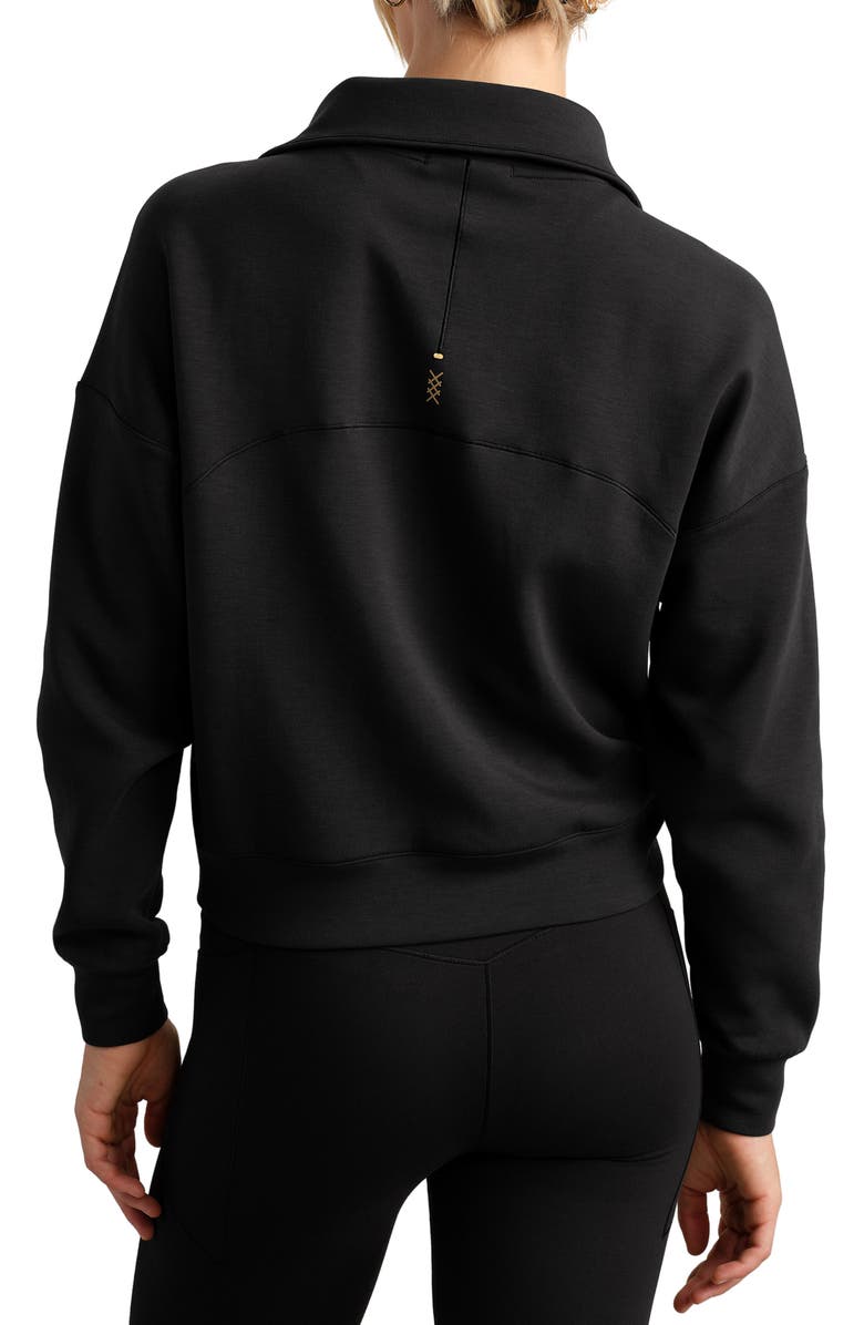 Rhone DreamGlow Half Zip, Alternate, color, Pure Black