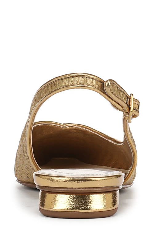 Franco Sarto Raena Slingback Flat In Gold
