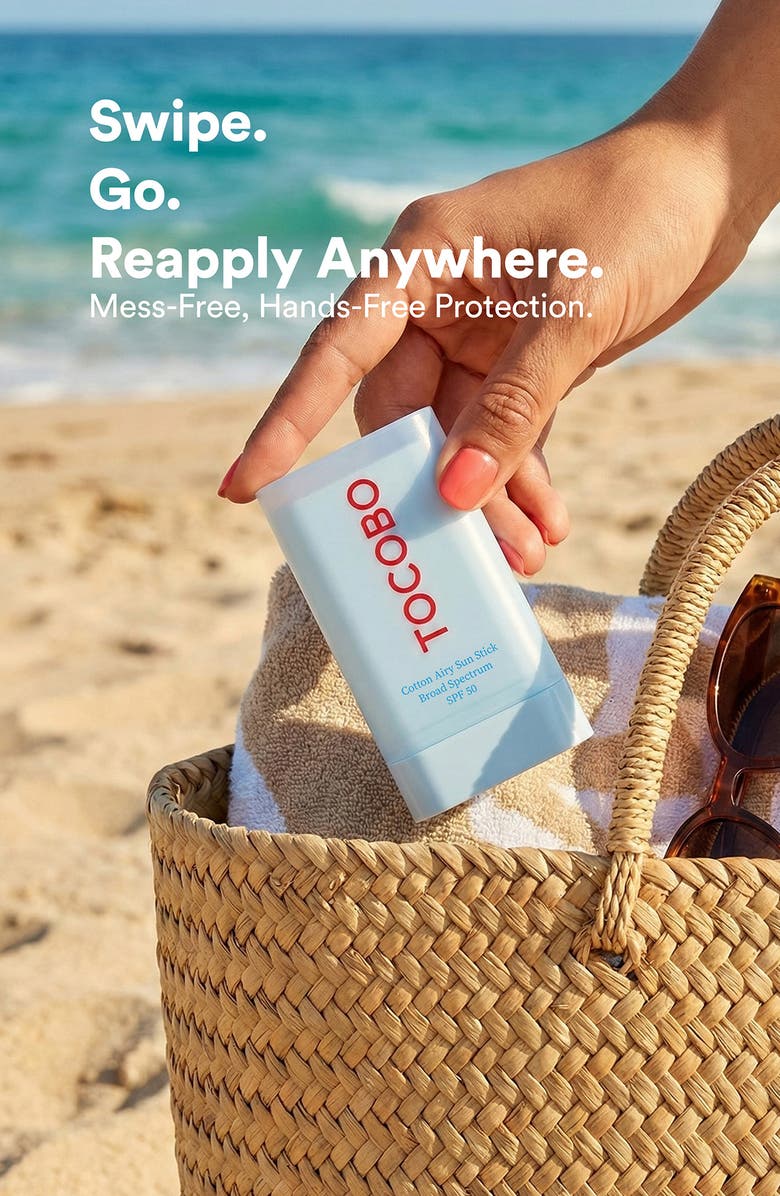 Tocobo Cotton Airy Sun Stick Broad Spectrum SPF 50, Alternate, color,