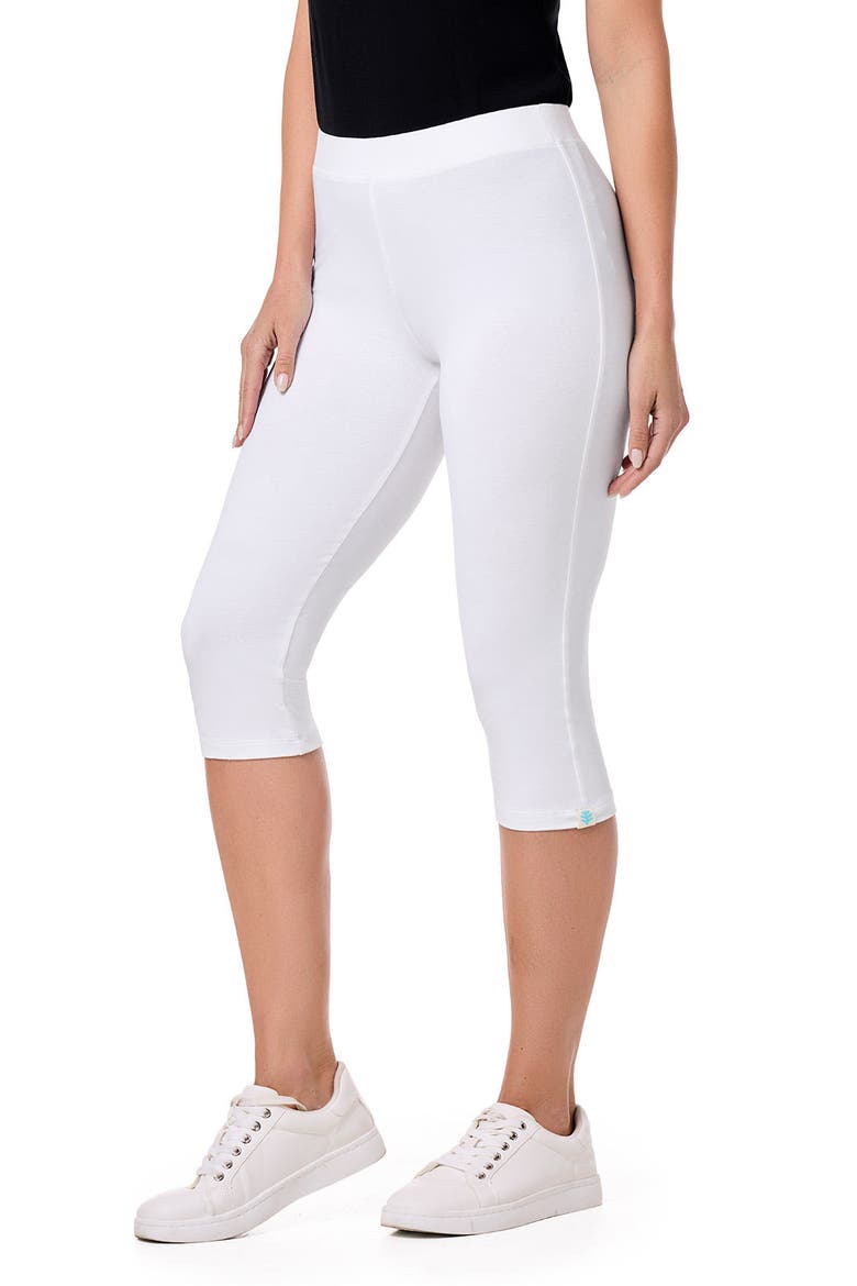 Monterey Summer Capris, UPF 50+ Sun Protection, Alternate, color, White