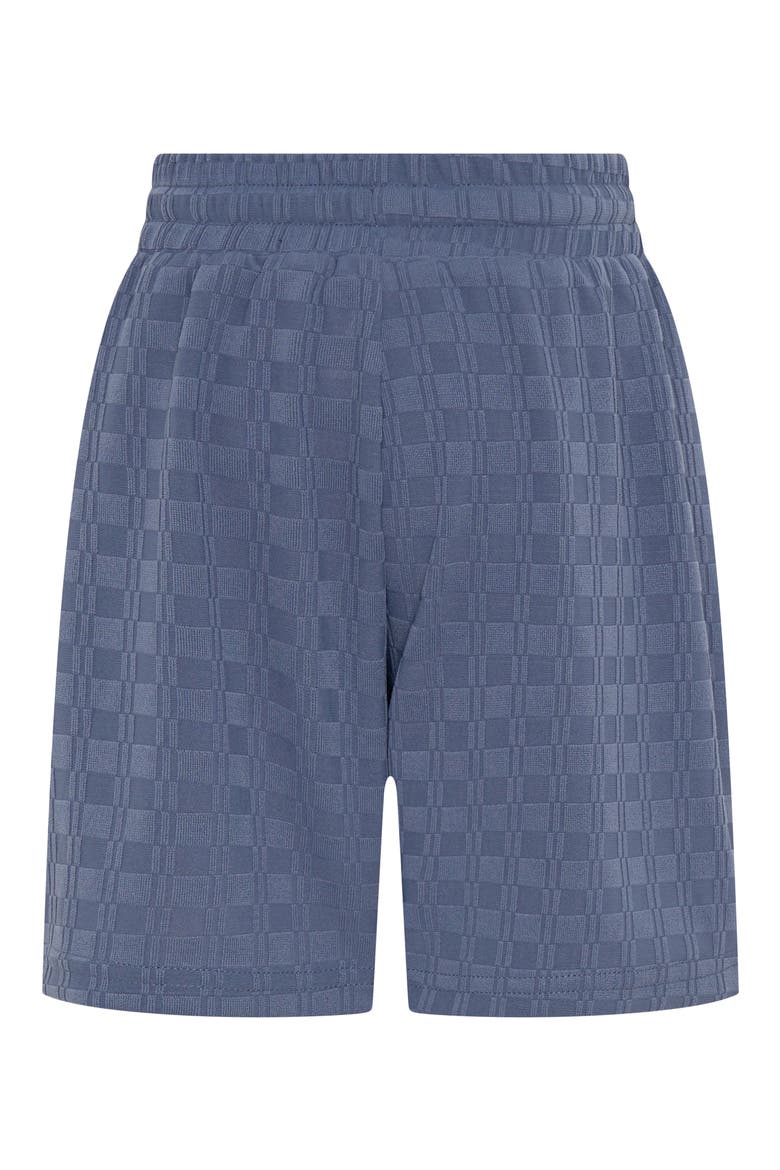 Kids' Textured Drawstring Shorts, Alternate, color, SLATE BLUE