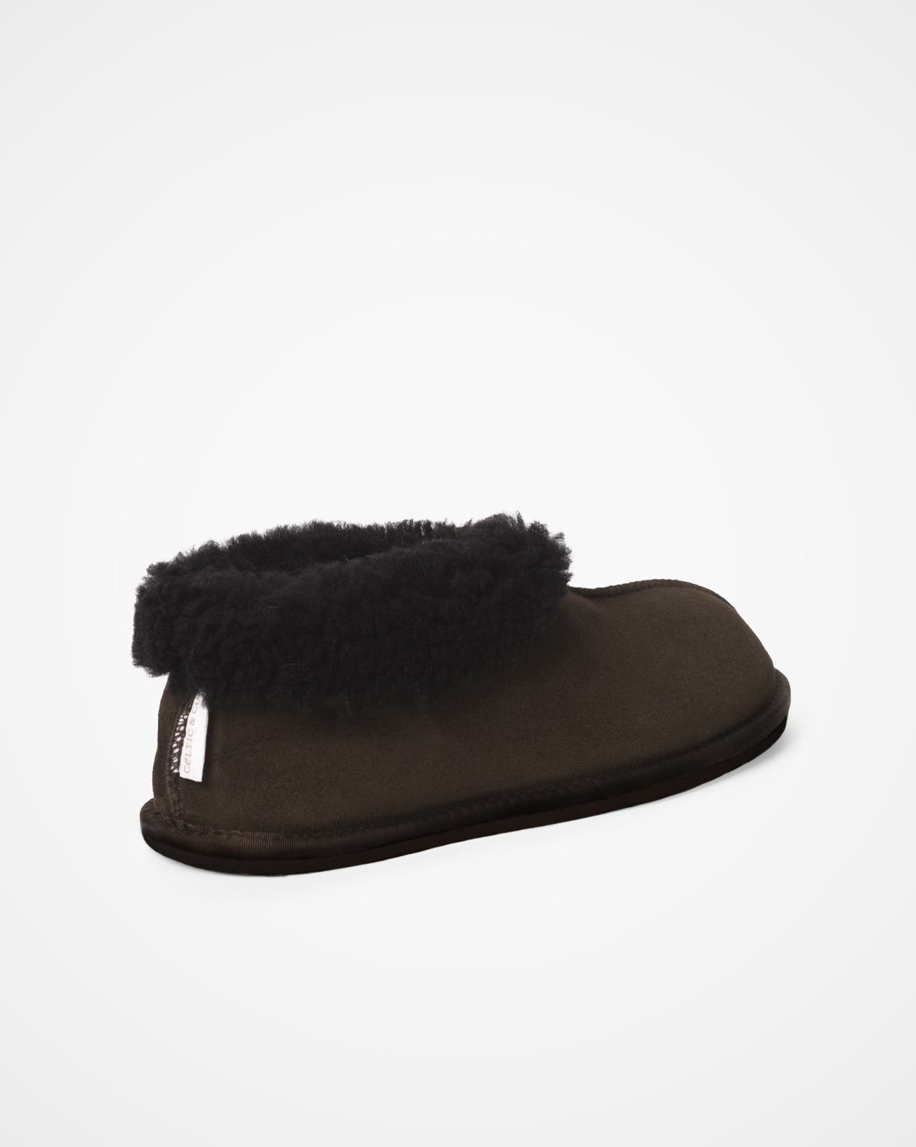 British Shearling Bootee Slippers, Alternate, color, MOCCA