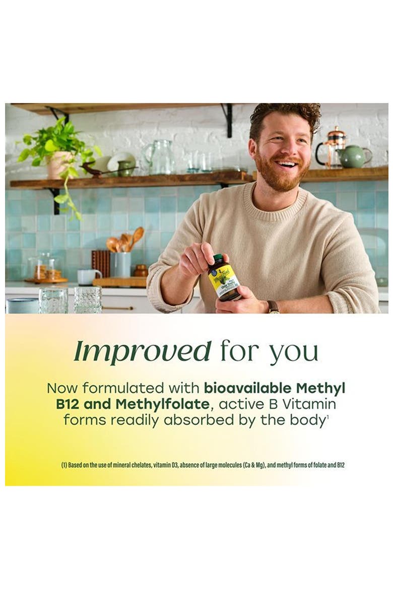 One Daily Multivitamin for Men with Methylated B12, Methylfolate for Muscle & Energy Metabolism, Vegetarian, 30 Tablets, Alternate, color, None