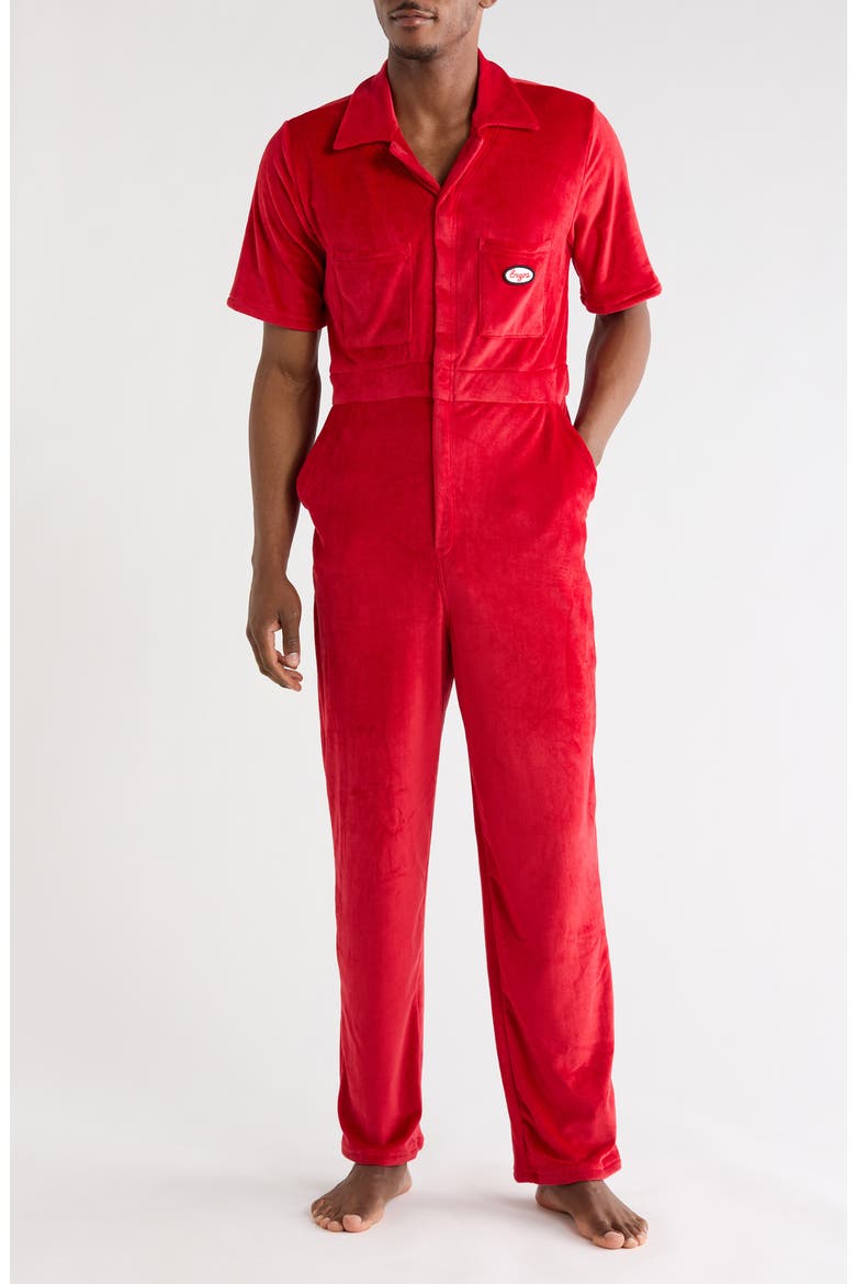 Short Sleeve Coveralls, Main, color, BARBADOS CHERRY