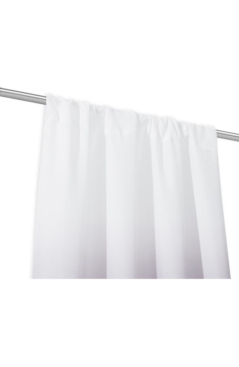 DAINTY HOME Shades Set of 2 Ombré Blackout Panel Curtains, Alternate, color, Black