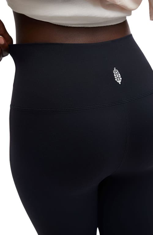 Free People Never Better Capri Leggings In Black