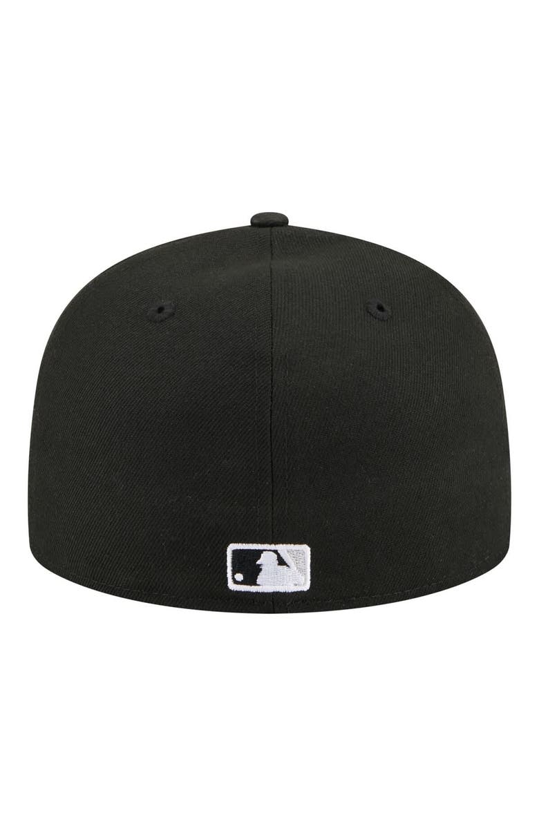 New Era Men's New Era  Black Chicago White Sox City Patch 59FIFTY Fitted Hat, Alternate, color, Black
