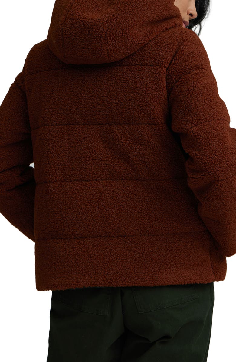 NVLT Berber Faux Shearling Fleece Hooded Jacket, Alternate, color, 