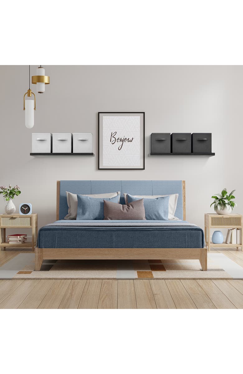 SORBUS 6-Pack Collapsible Storage Cubes, Alternate, color, Black And White