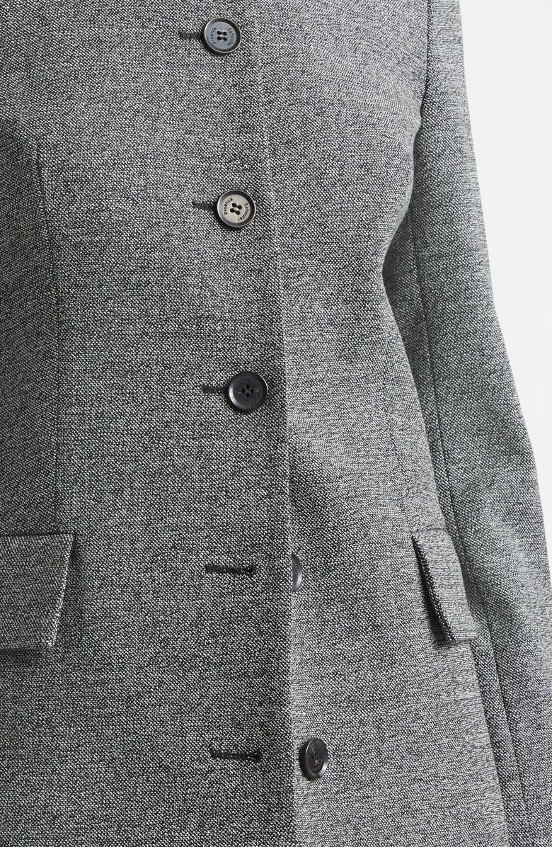 Proenza Schouler Annemarie Stretch Wool Mélange Jacket, Alternate, color, Dark Grey Melange