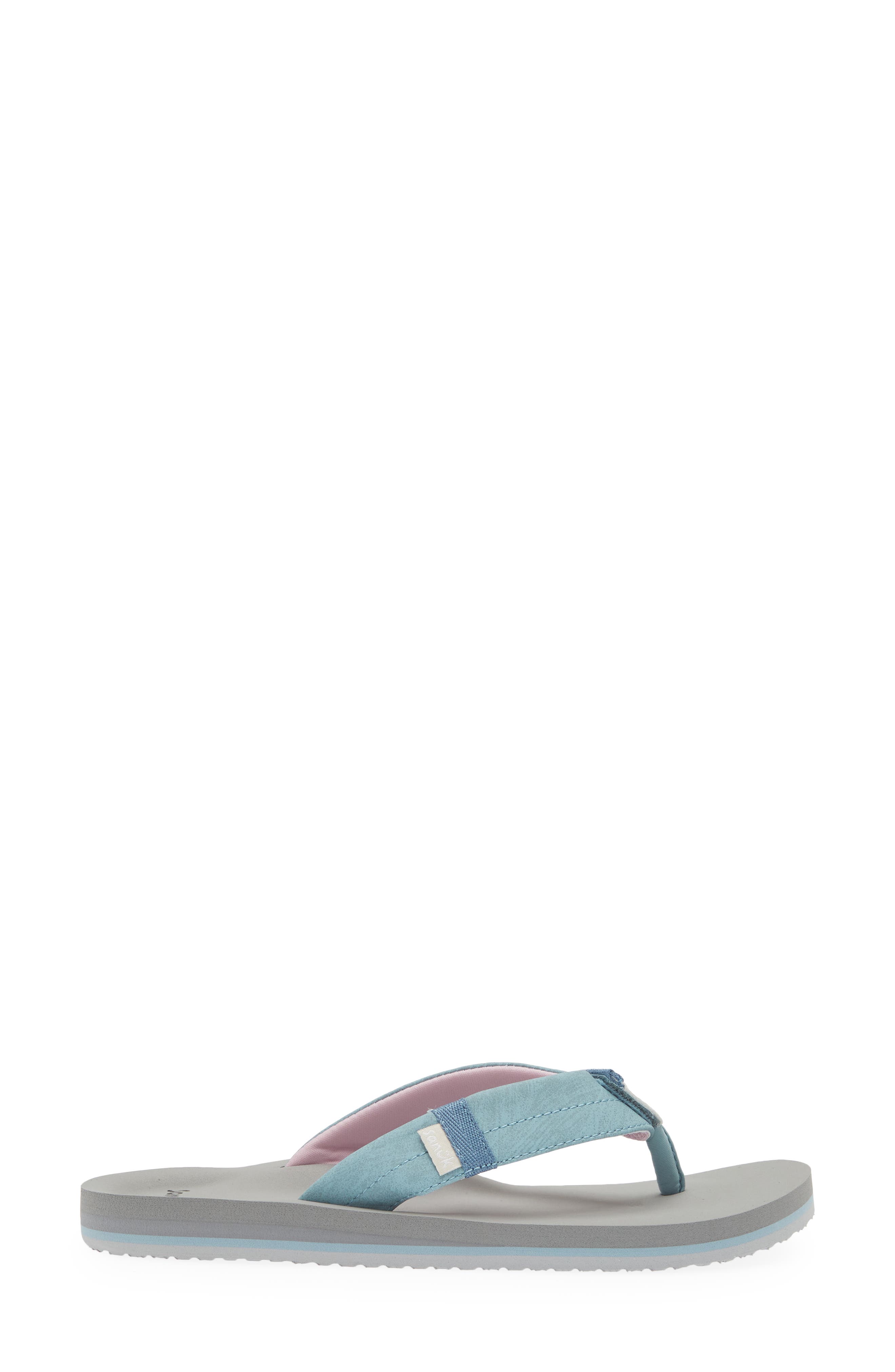 Sanuk Ziggy Switchfit Flip Flop, Alternate, color, Dusty Blue