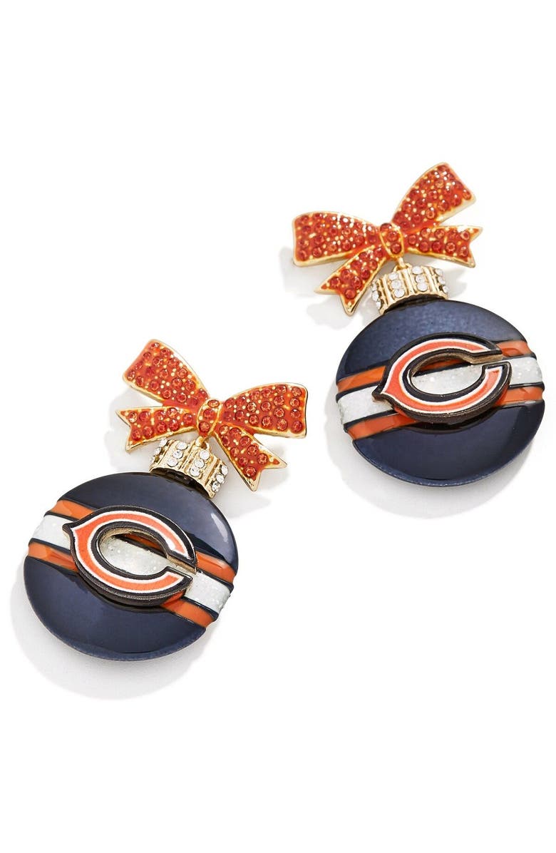 BaubleBar Women's BaubleBar Chicago Bears Ornament Earrings, Main, color, 