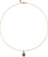 Monica Vinader Birthstone Locket Necklace