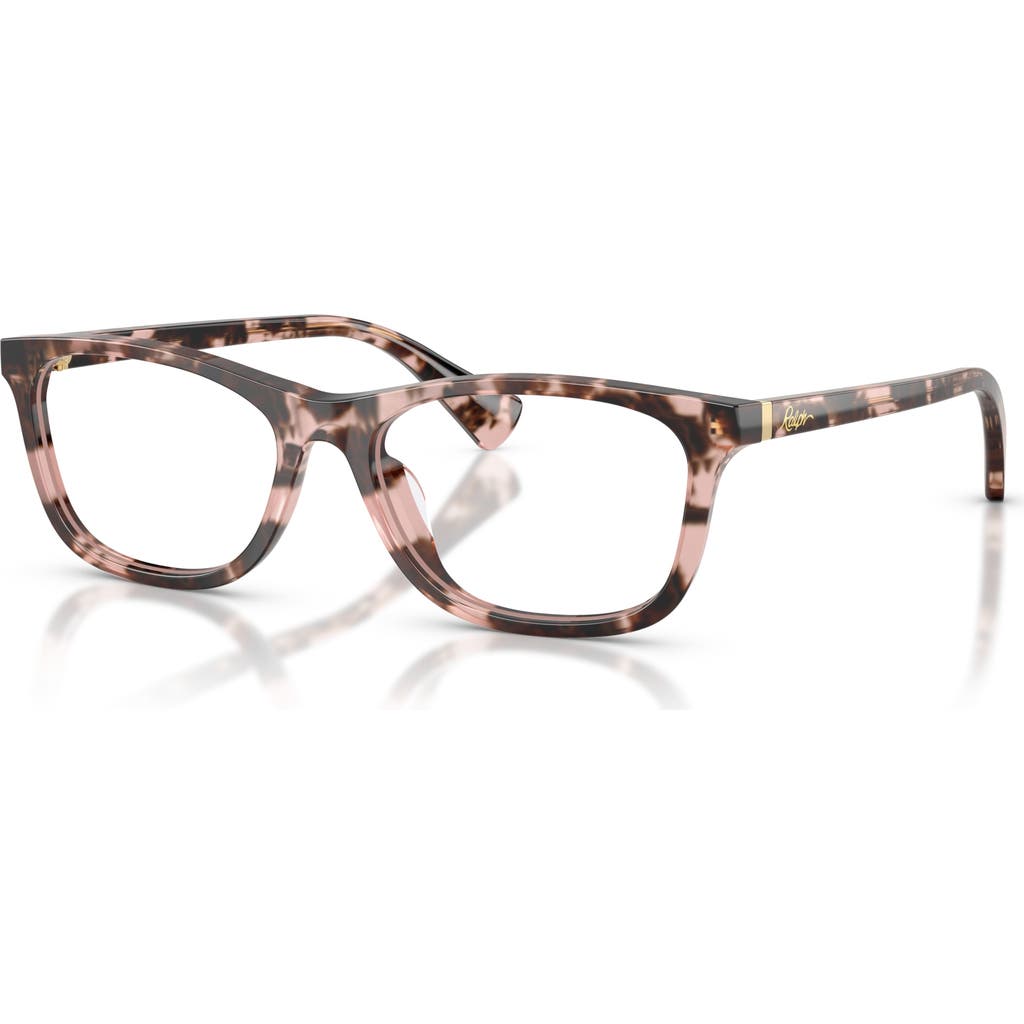 Ralph 53mm Rectangle Optical Glasses In Brown