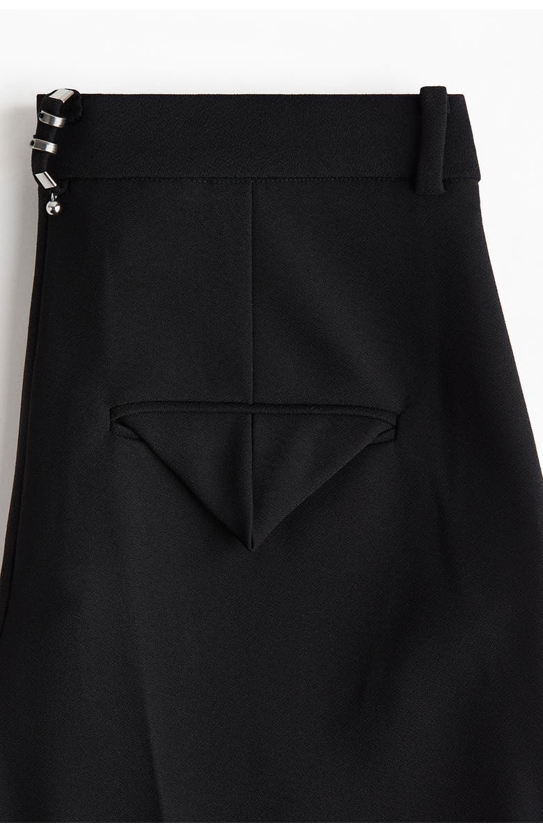 H&M Rivet-detail Tailored Trousers, Alternate, color, Black