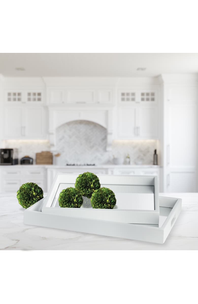 Napa Home & Garden Malibu Mirrored Trays Set of 2, Alternate, color, 
