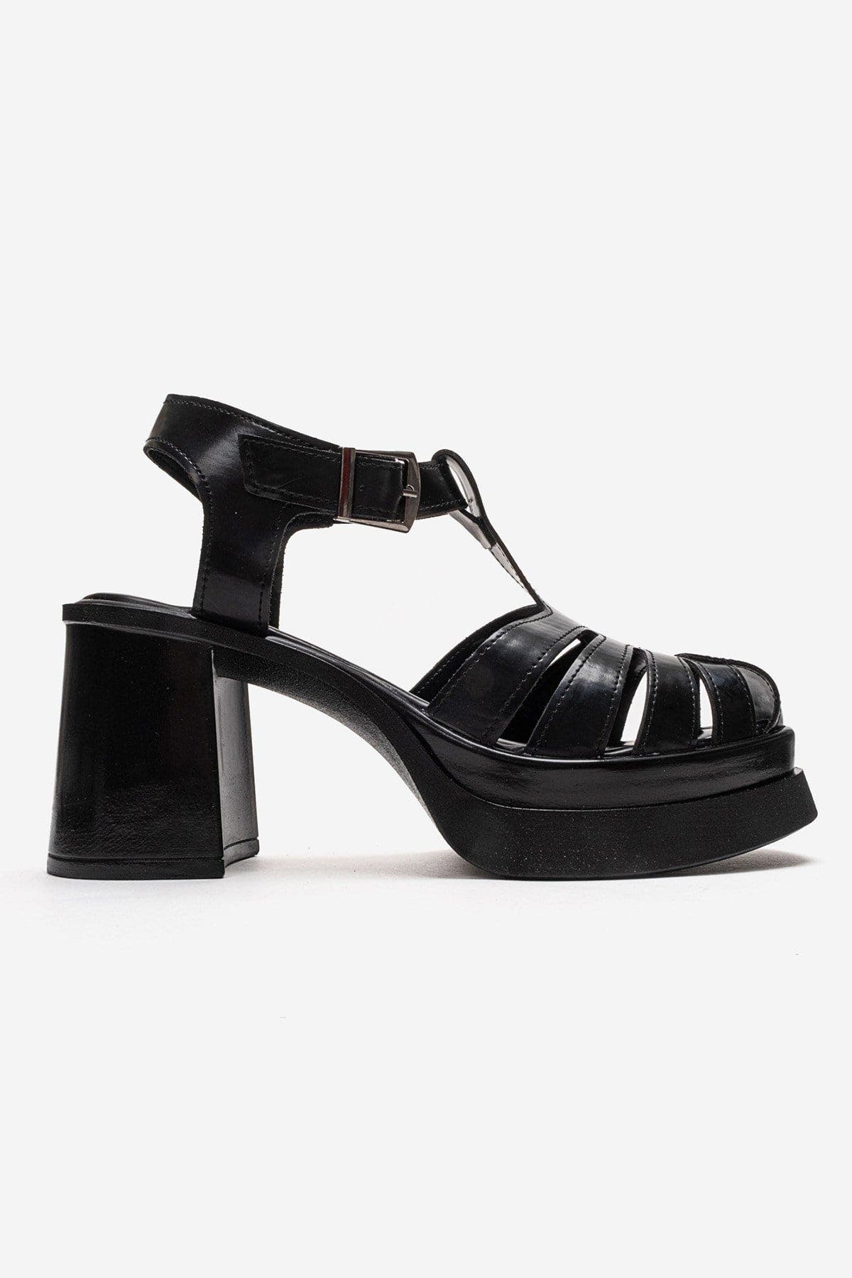 Prologue Shoes Rovena Platform Block Heel Sandal, Alternate, color, Black