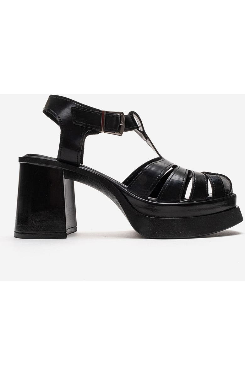 Prologue Shoes Rovena Platform Block Heel Sandal, Alternate, color, Black