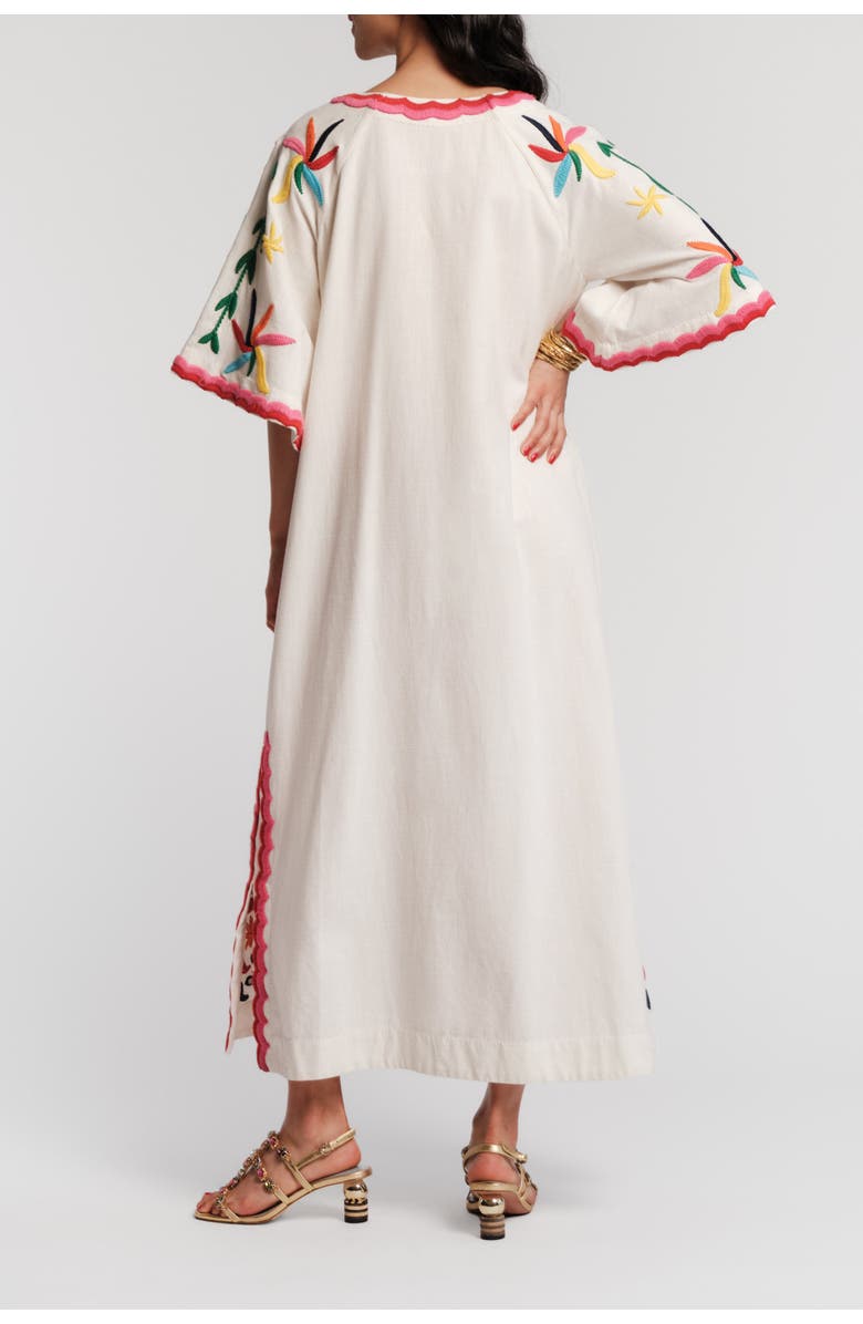 Frances Valentine Charming Caftan Veracruz, Alternate, color, Oyster/Multi