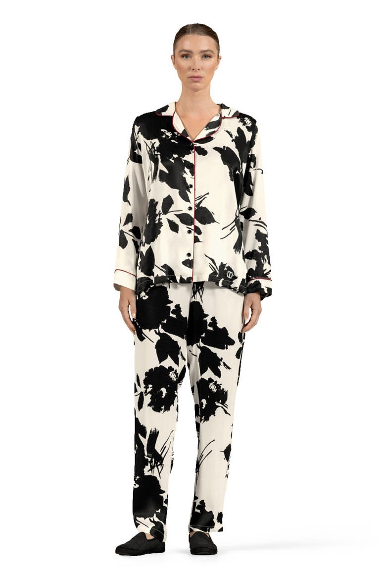 Jovine Women's Pajamas, Main, color, Black