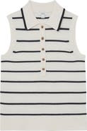 Reiss Sarah Wool & Cashmere Sleeveless Polo Sweater