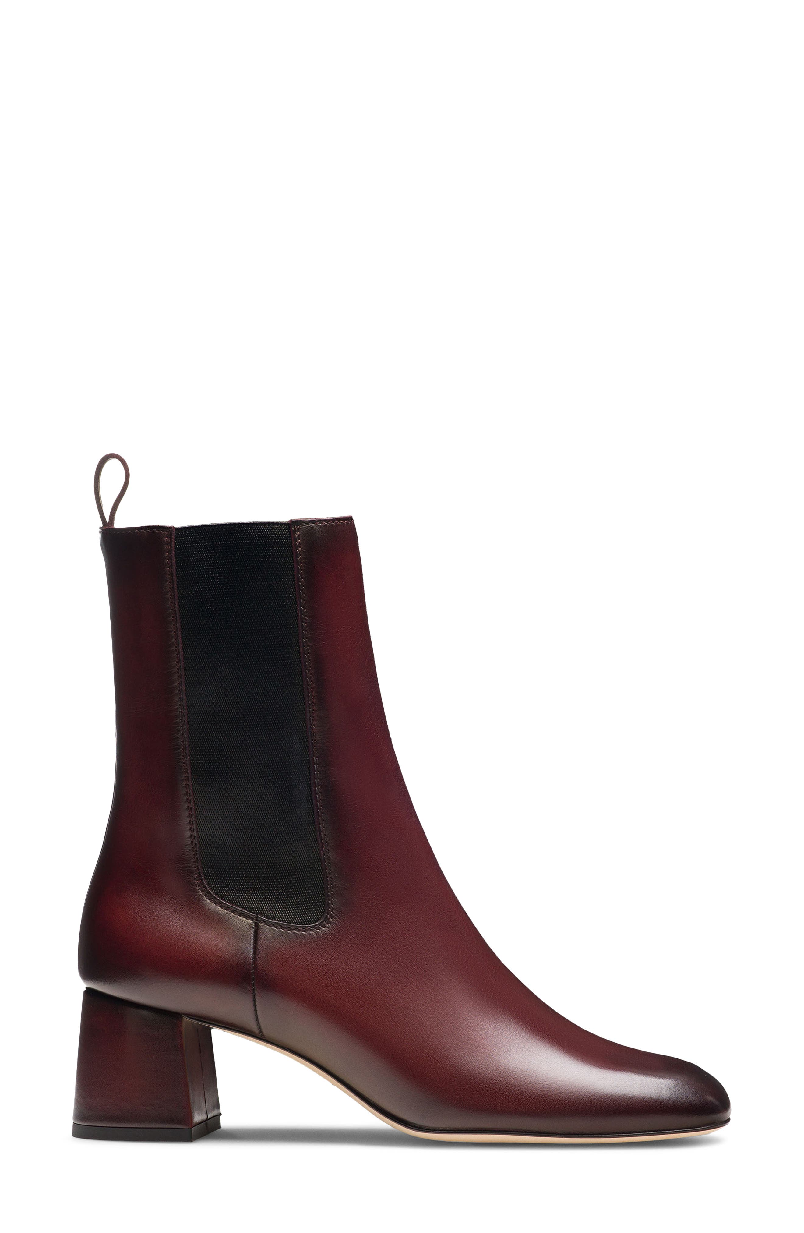 Elayne Block Heel Chelsea Boot, Alternate, color, BORDEAUX