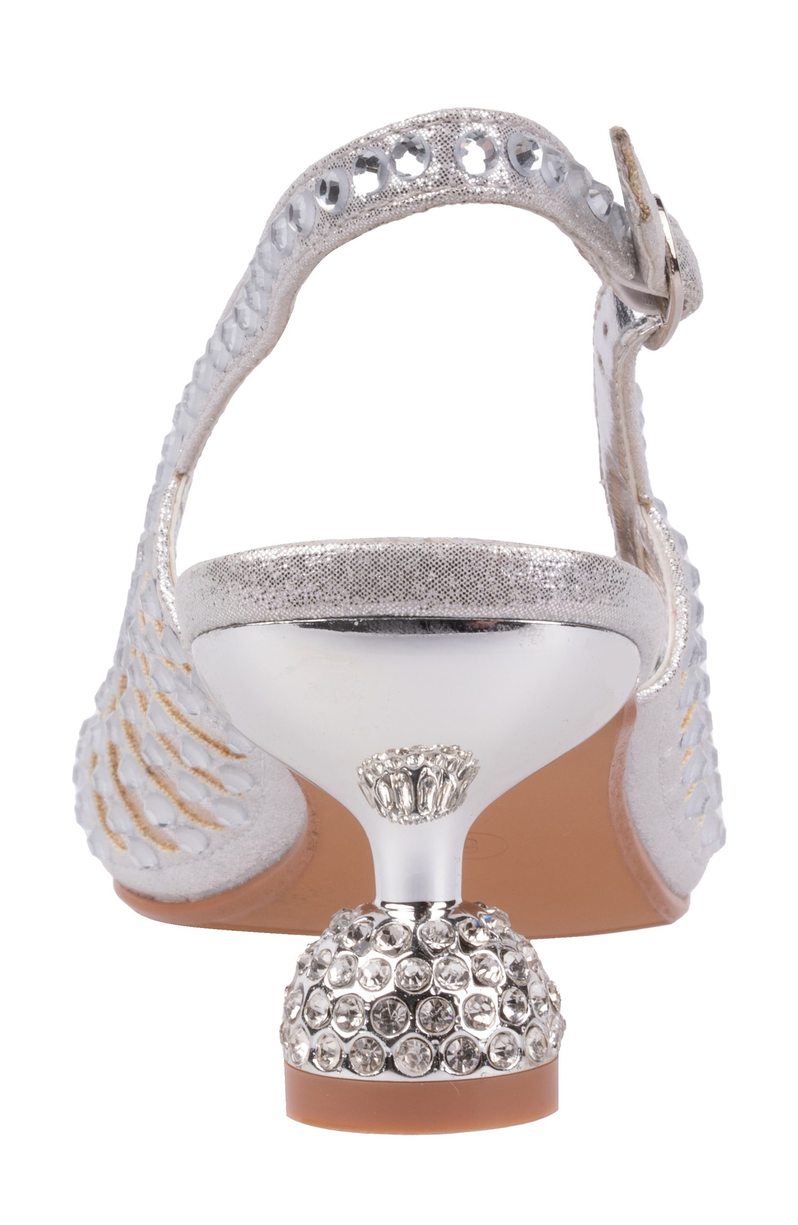 Rosita Slingback Pump, Alternate, color, SILVER