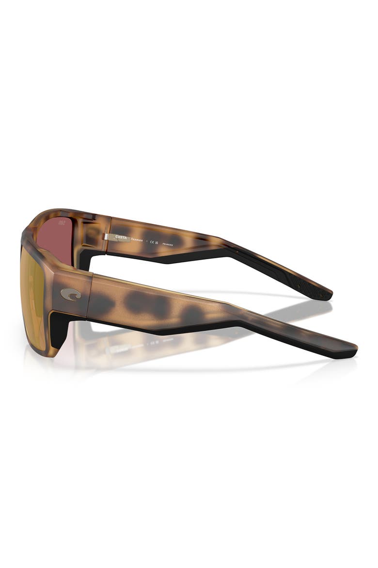 Taxman 59mm Polarized Square Sunglasses, Alternate, color, MATTE TORTOISE/ GOLD