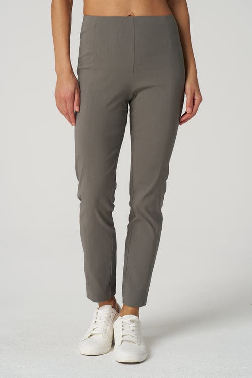 Franne Golde All Season Slim Stretch Ankle Pant With Back Slit