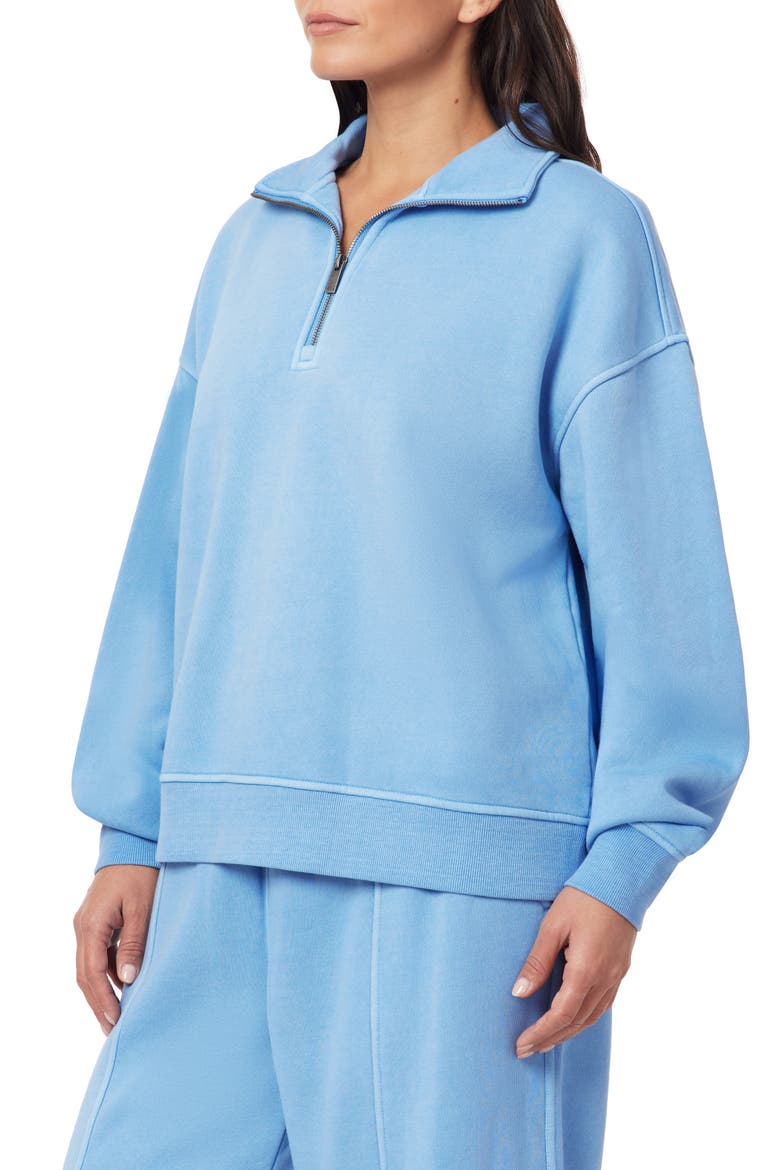 Waverly Quarter Zip Pullover Sweater, Alternate, color, BLUE BELL