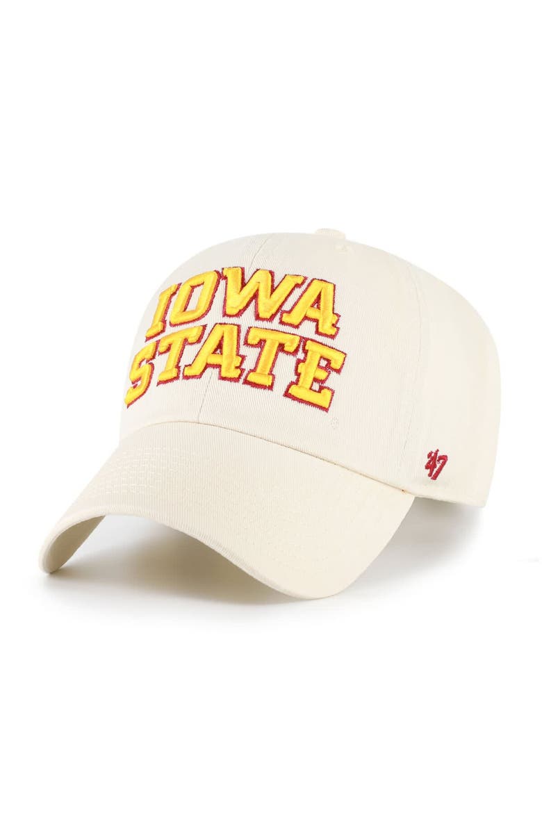 '47 Men's '47 Sand Iowa State Cyclones Clean Up Adjustable Hat, Main, color, Sand