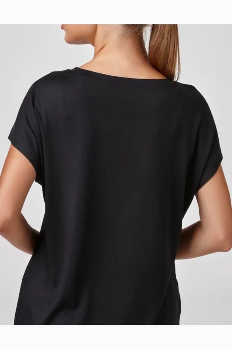 Liona Modal Blend Soft Stretch Everyday Top, Alternate, color, Black