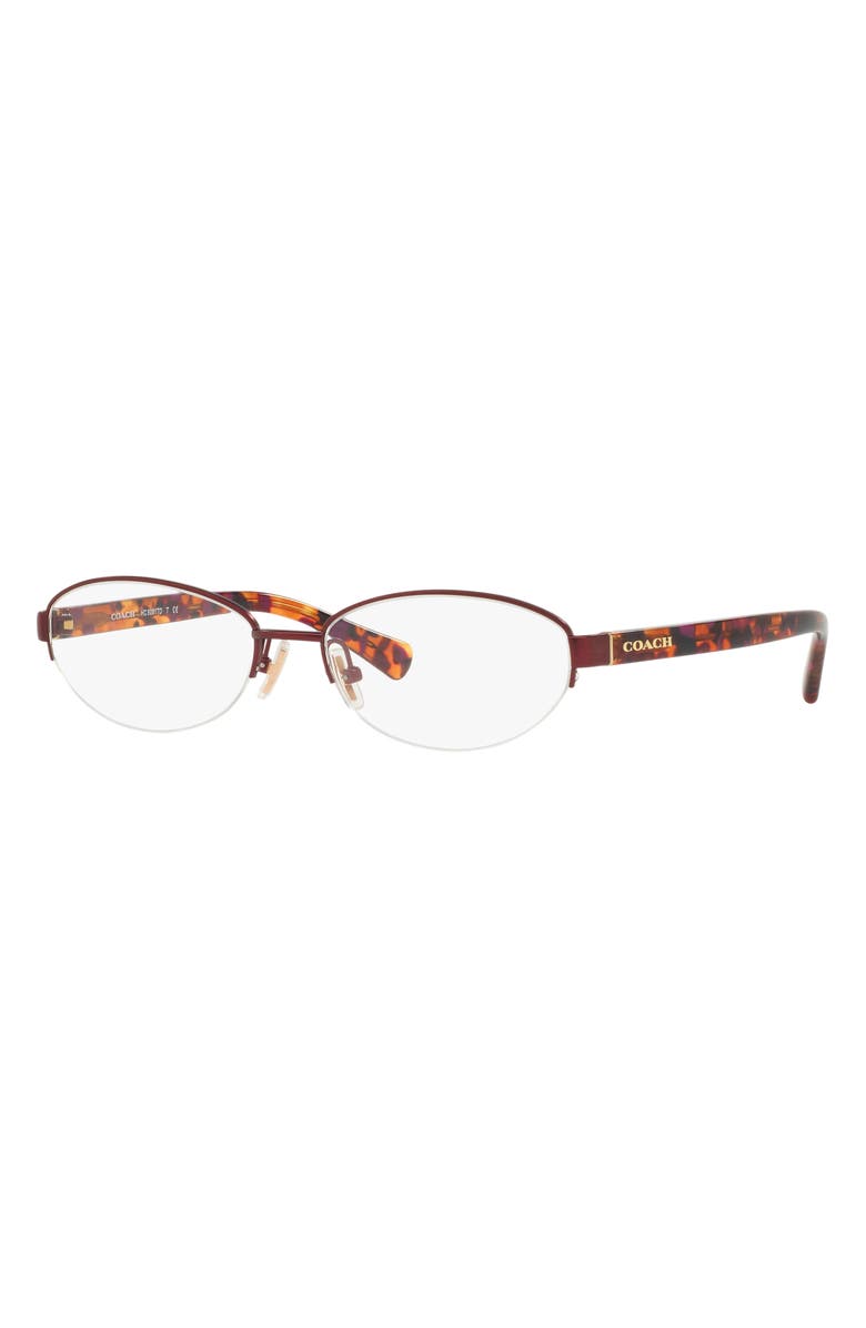COACH 54mm Oval Optical Glasses, Alternate, color, 