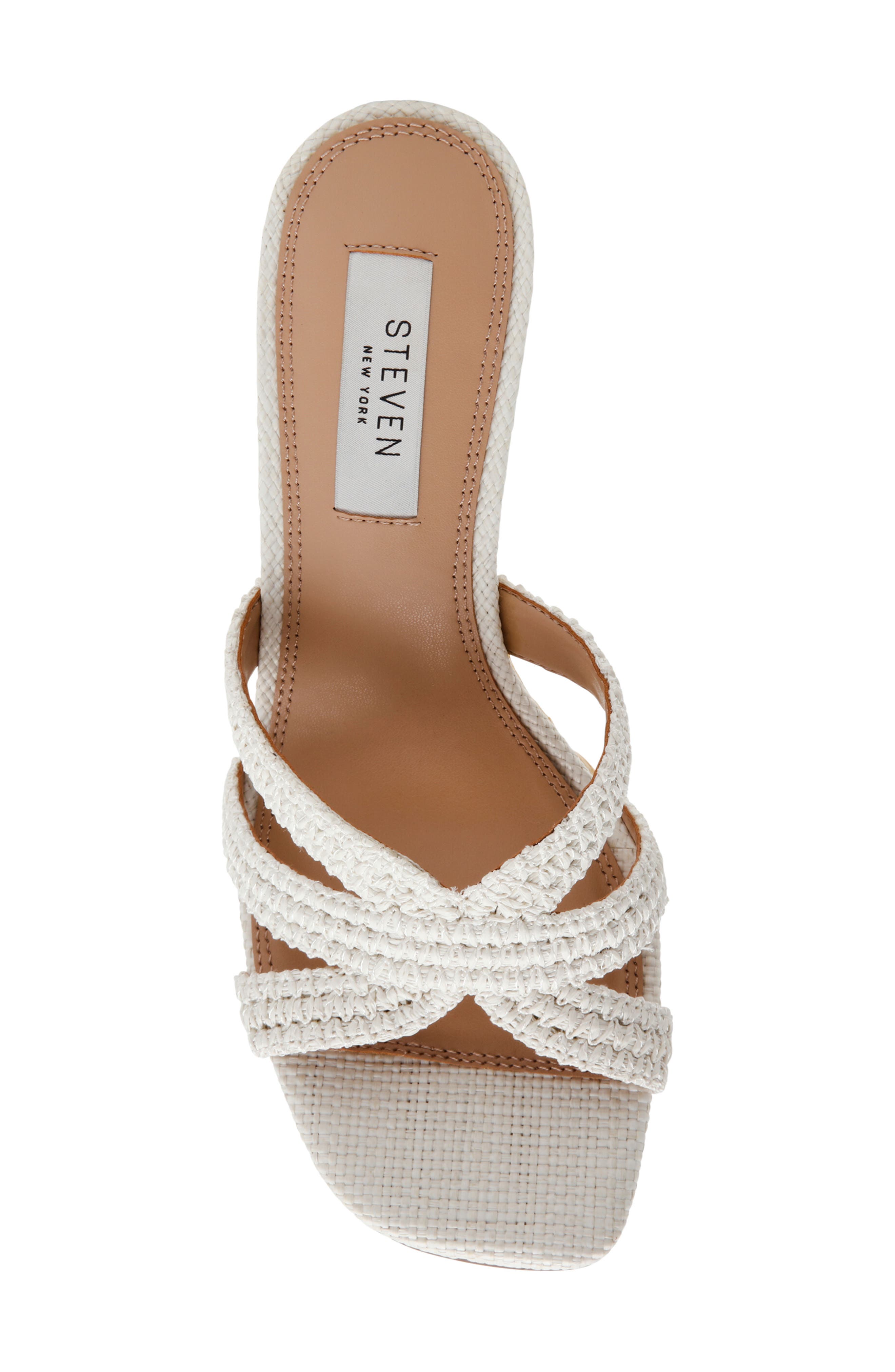 Steven New York Winona Wedge Sandal, Alternate, color, Bone