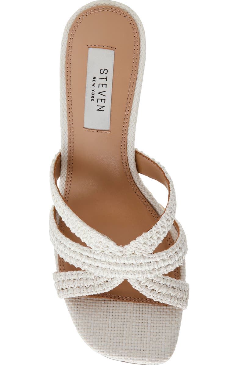 Steven New York Winona Wedge Sandal, Alternate, color, Bone