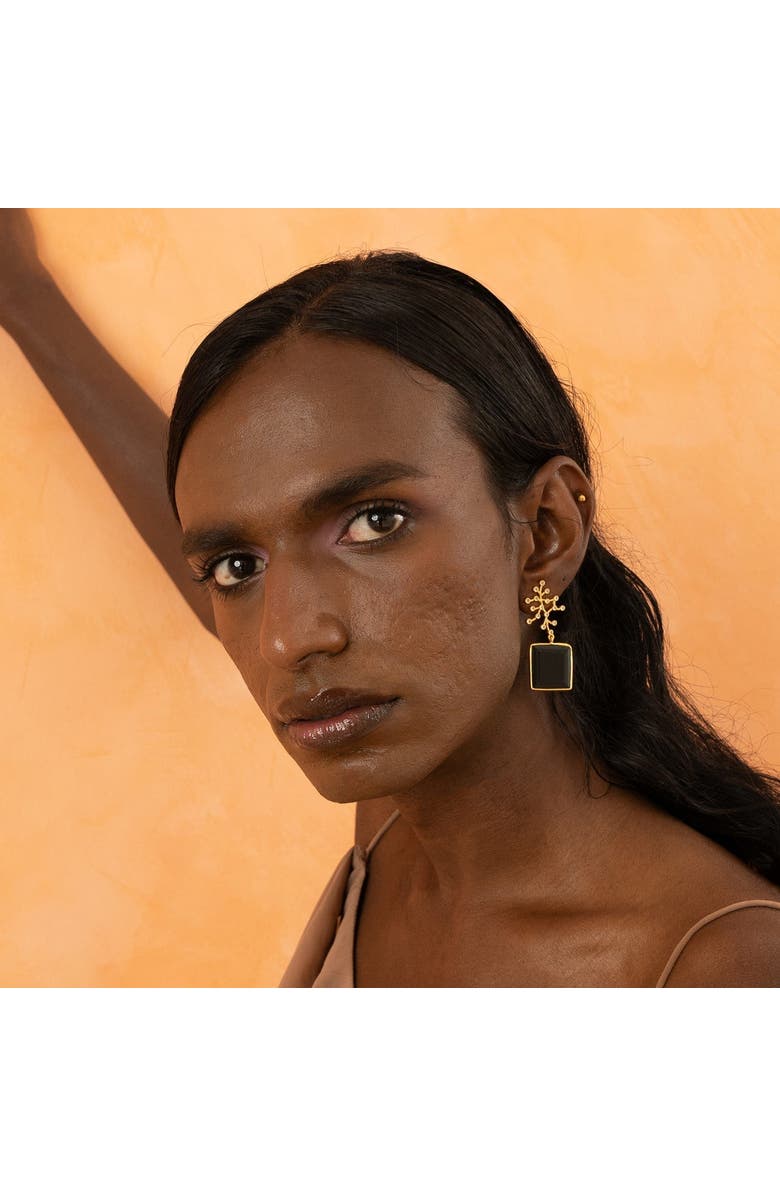 Dhwani Bhansal BLANCO EARRINGS, Alternate, color, Gold Plated