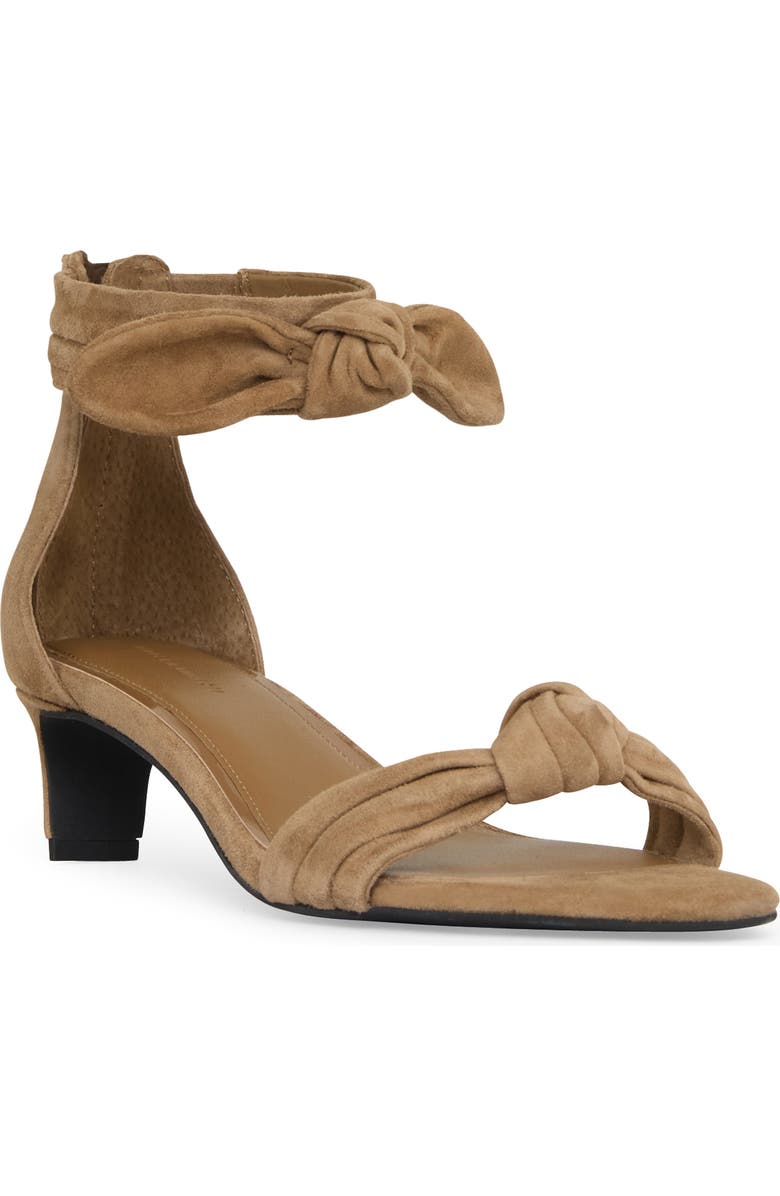 Rebecca Minkoff Bow Ankle Strap Sandal, Main, color, Praline