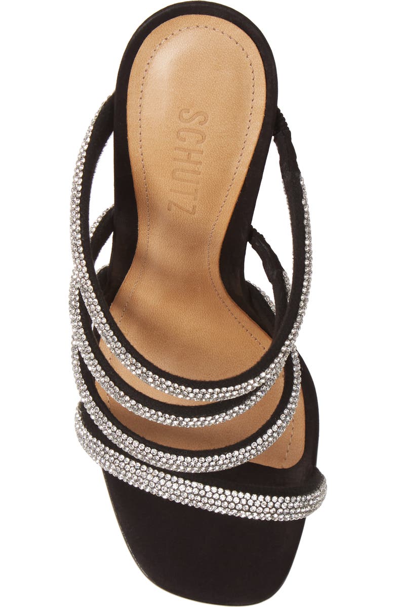 Schutz Sariah Strappy Crystal Slip-On Sandal, Alternate, color,