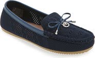 GLORIA VANDERBILT Open Knit Bow Loafer